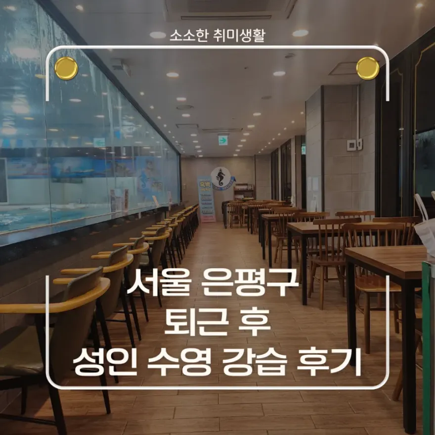 은평 롯데몰 하이풀 수영 강습 후기: 성인 초급반 수영 배우기 — 사진 1