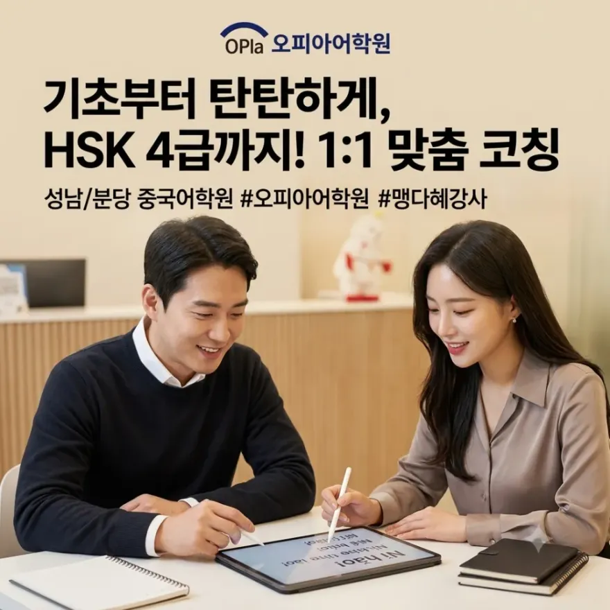 성남 중국어학원 1:1 기초 회화부터 HSK까지 — 사진 1