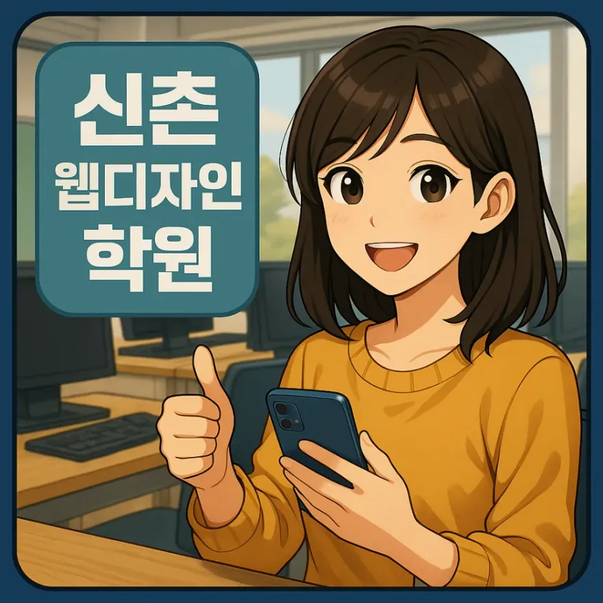 신촌 웹디자인 학원 후기: 비전공자 첫 포트폴리오 완성 — 사진 1