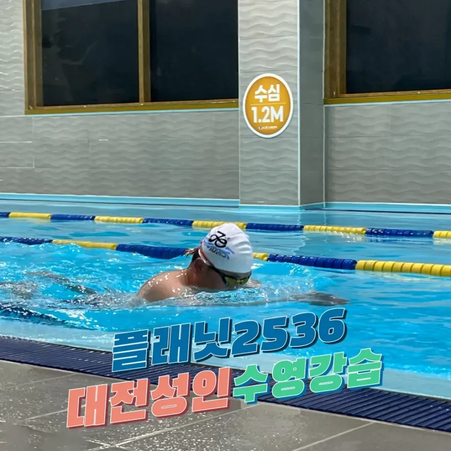대전 성인 수영 강습 플래닛2536 영법 교정반 후기 — 사진 1